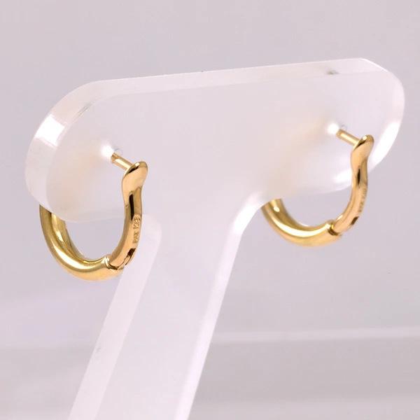 ピアス フープピアス 2mm×12mm 小さい 18金 パイプピアス バネ ピアス フープピアス 2mm×12mm 小さい 18金 パイプピアス バネ
