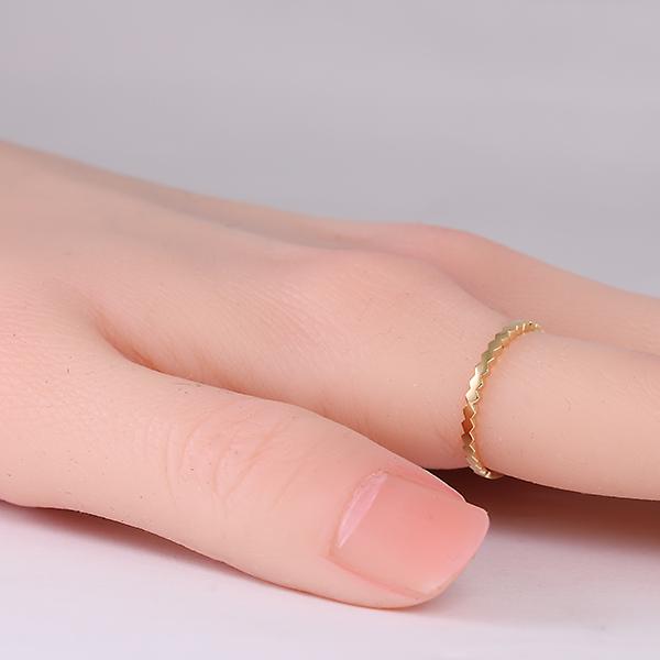 プチハニカムリング 18金YG かわいいファッションリング 18k プチハニカムリング 18金YG かわいいファッションリング 18k