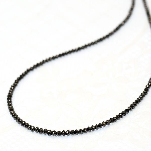 30ct ブラックダイヤモンド ネックレス　美しい漆黒の贅沢の画像