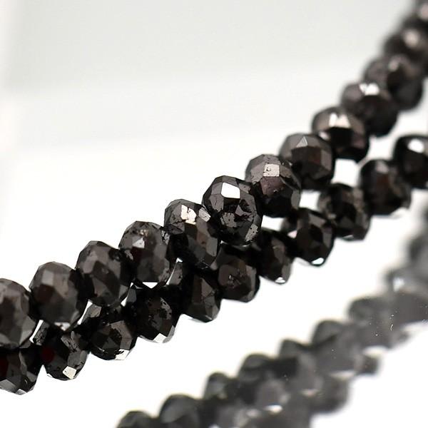 30ct ブラックダイヤモンド ネックレス　美しい漆黒の贅沢の画像