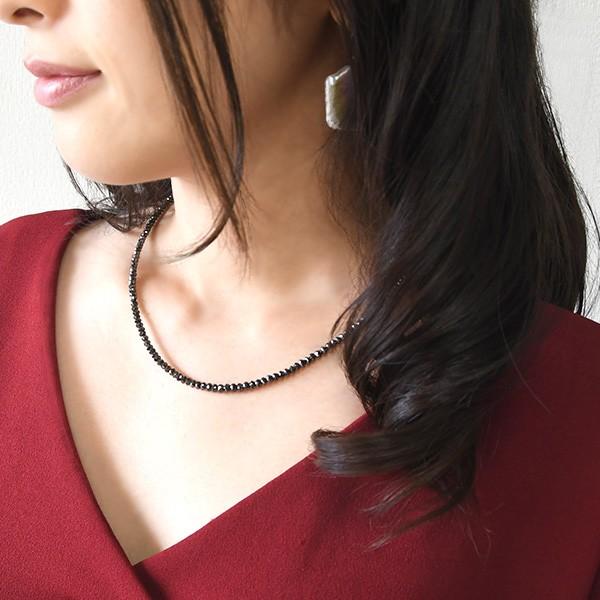 30ct ブラックダイヤモンド ネックレス　美しい漆黒の贅沢の画像