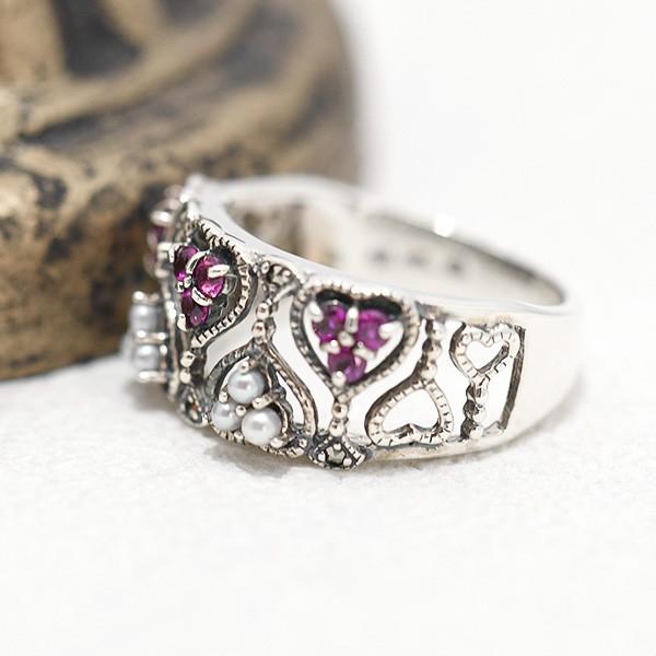 碌山 ルビー＆シードパールリング RP 207R1013-RB : ルコリエYahoo!店