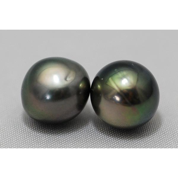 大珠　黒蝶真珠　ルース　ラウンドシェイプ 13mm サイズアップ版】13mm 黒蝶真珠リング ひとつは持っていたいブラック