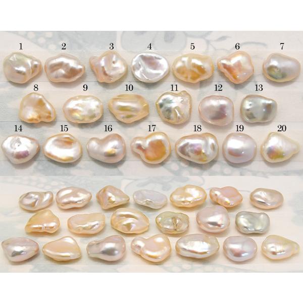 ナチュラルバロック淡水真珠リング てりってりの選り抜き ぽってり