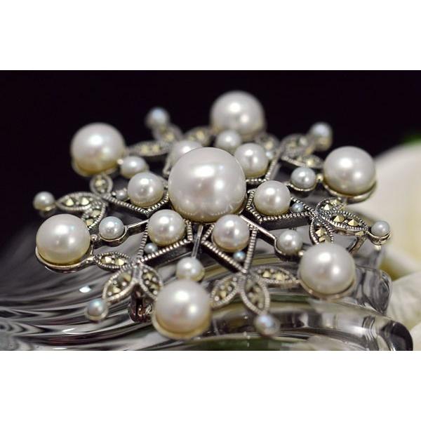 【お値下げ中！】碌山 淡水真珠 ブローチペンダント シードパールとマルカジット 楽天市場】碌山 淡水真珠 ブローチペンダント シードパールと