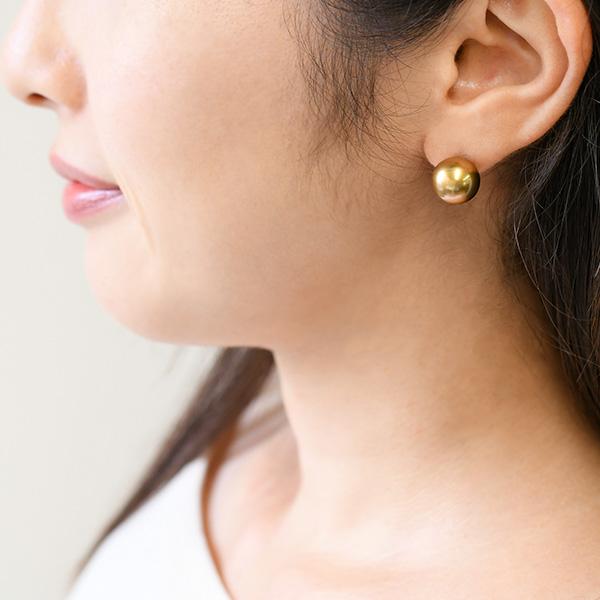 11mm アンティークカラー 黒蝶真珠 ピアス イヤリング 鑑別書付　美しいファンシーカラーのペア！の画像