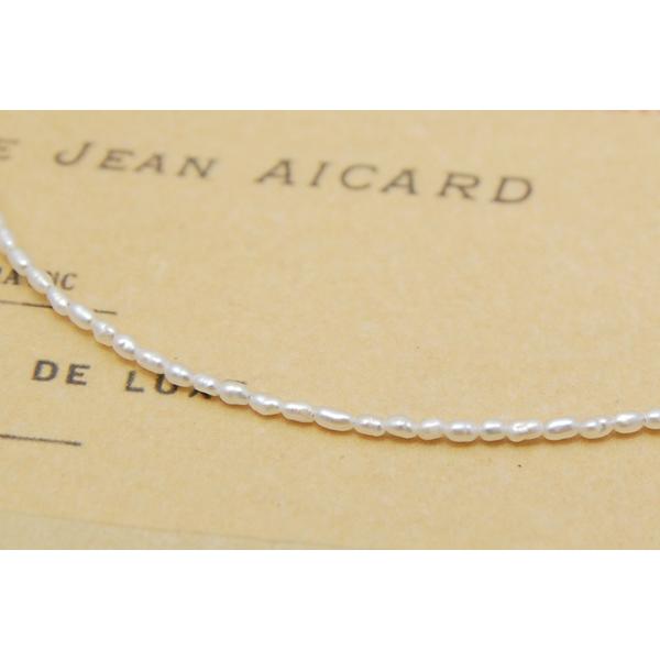 極小 淡水真珠 ケシパール ネックレス ホワイト/グレー ペンダント