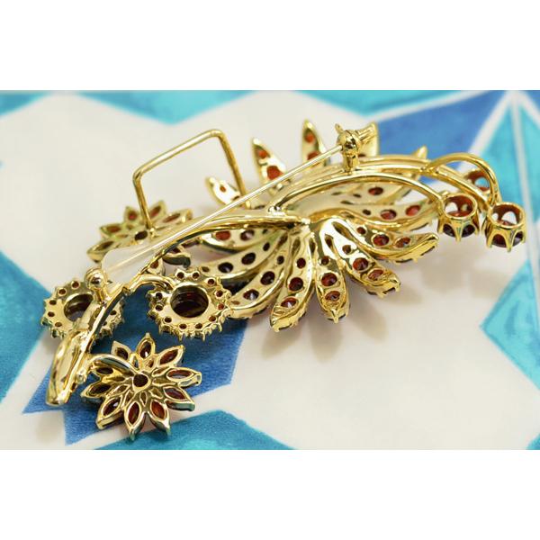 未使用 碌山 ガーネット マラカイト オパール シルバー ブローチ 未使用 碌山 ガーネット マラカイト オパール シルバー ブローチ 未