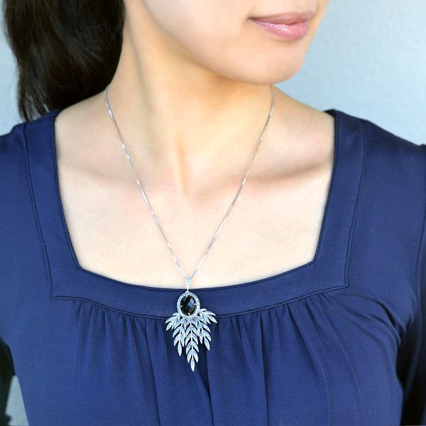 碌山 オニキス マルカジット ブローチペンダント 優美でエレガントな