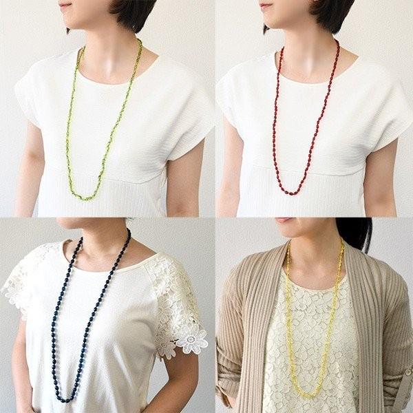 90cm 琥珀 ロングネックレス レッドアンバー グリーンアンバー 90cm 琥珀 ロングネックレス レッドアンバー グリーンアンバー