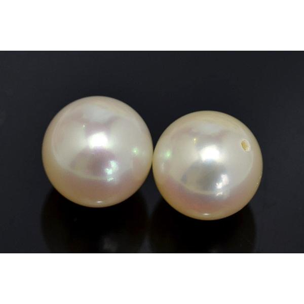 照り強い本真珠パールピアス大玉　12mm大粒パール直結ピアス　シルバー　ホワイト 大玉10mmホワイト淡水真珠ピアス/イヤリング シャボン玉カラー浮かぶ大