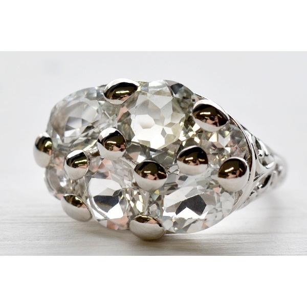 碌山 ホワイトトパーズ リング RP 502R0526-WTF : ルコリエYahoo!店