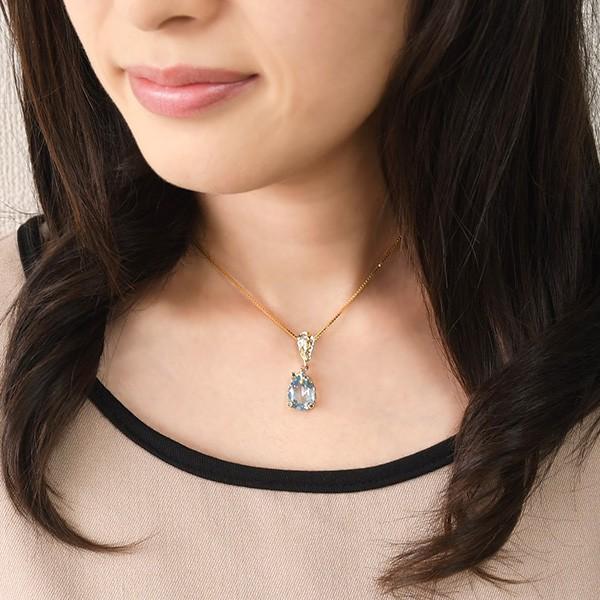 ブルートパーズ＆サファイアペンダントトップ キラキラクリアな爽やか