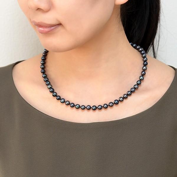 漆黒の艶 本鼈甲グラデーションネックレス（6mm〜13mm珠） 漆黒の艶 本鼈甲グラデーションネックレス（6mm〜13mm珠） 漆黒の艶 本