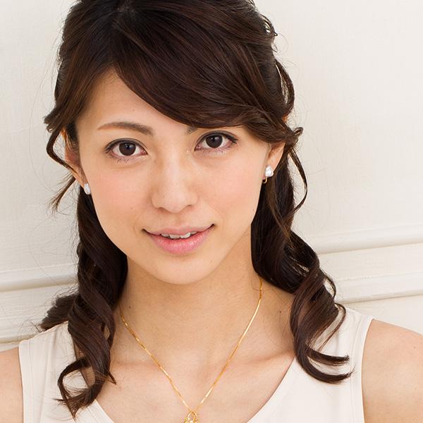 メタリック バロック ホワイト 淡水真珠 ピアス イヤリング メタリック バロック ホワイト 淡水真珠 ピアス イヤリング