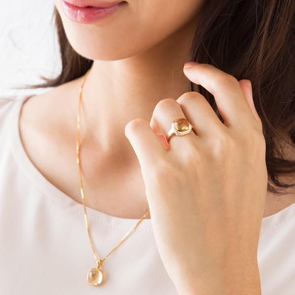 高品質 アメトリン♡カクカクハート♡No.2457 天使の指紋付き♡ スクエアカボション 選べる天然石 リング ぷるんとキュートなカラー