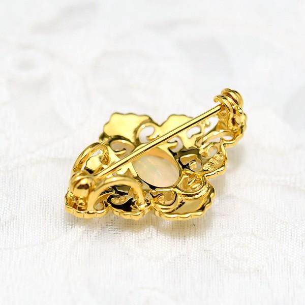 碌山 オパール ブローチペンダント 華やかで繊細なアンティーク