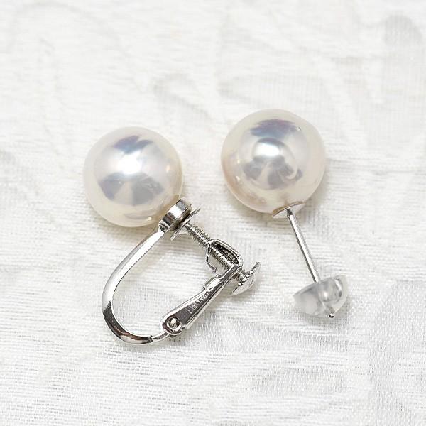 9mm バロック 淡水真珠 ピアス/イヤリング K18 K14 SV925 てりてりの