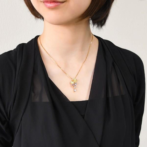 碌山 アメジスト ペリドット ペンダントトップ きらきらパープルが上品　RP 207P1049-AM-GPの画像