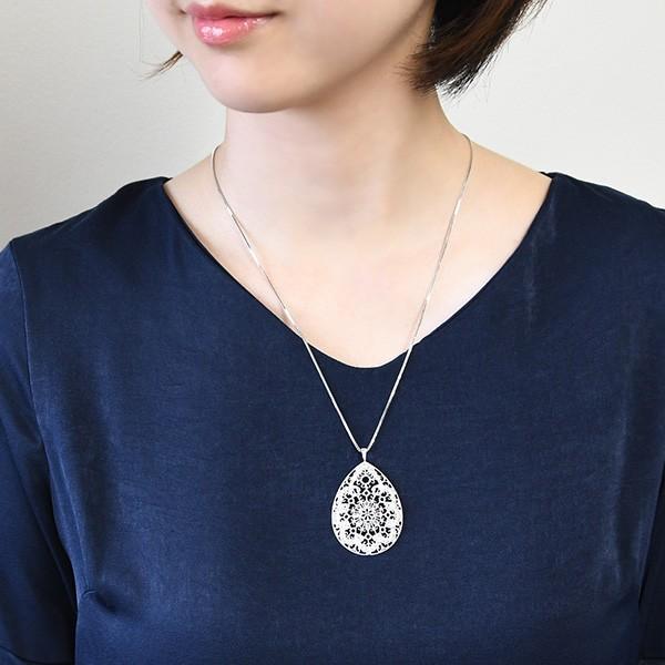 碌山 マルカジット レース ペンダントトップ 繊細な透かしデザイン RP