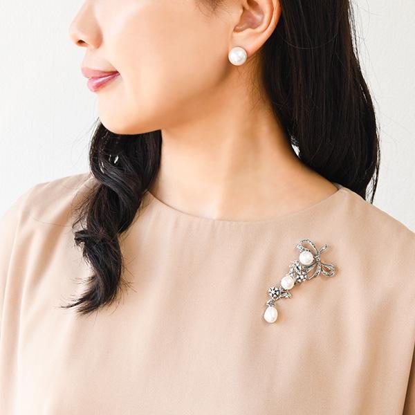 13mm 淡水真珠 ピアス/イヤリング 希少な超特大 ゴージャスな特級 