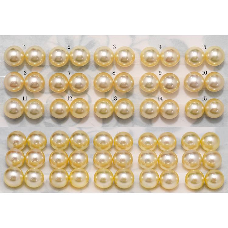 7.5-8mm アコヤ真珠 ピアス イヤリング ゴールド 無調色の画像