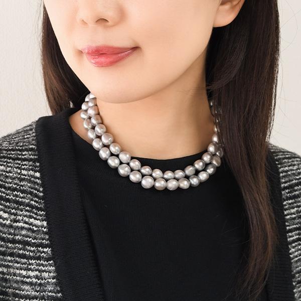現品限り】80cm バロックパール 大粒 11mm ロングネックレス 現品限り】80cm バロックパール 大粒 11mm ロングネックレス