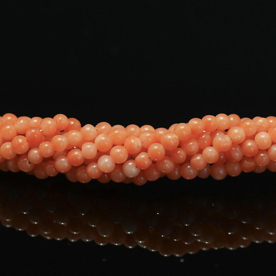 ピンク 深海珊瑚 7連 ロングネックレス : 10003110 : ルコリエYahoo!店  