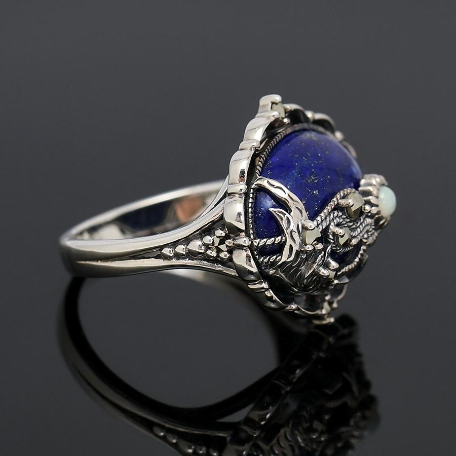 碌山　リング　ラピスラズリ　15号 ROKUZAN/碌山 SV ラピスラズリ デザイン フォークリング 通販