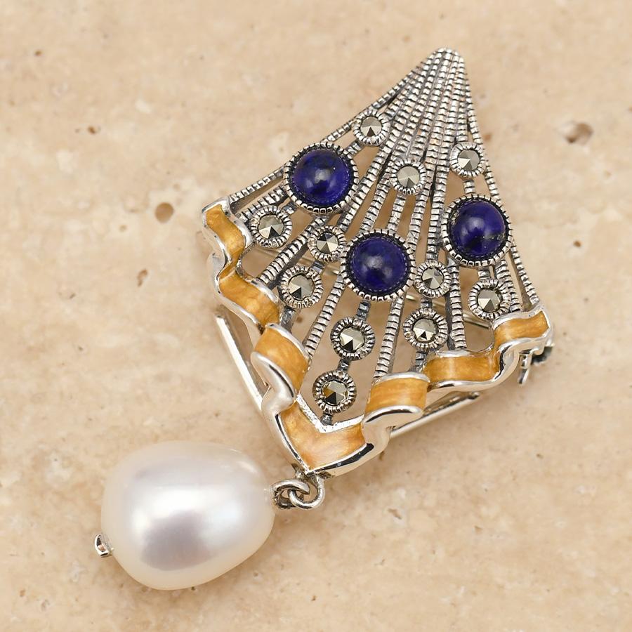 碌山 フェルメール 真珠の耳飾りの少女 ブローチペンダント : ルコリエ