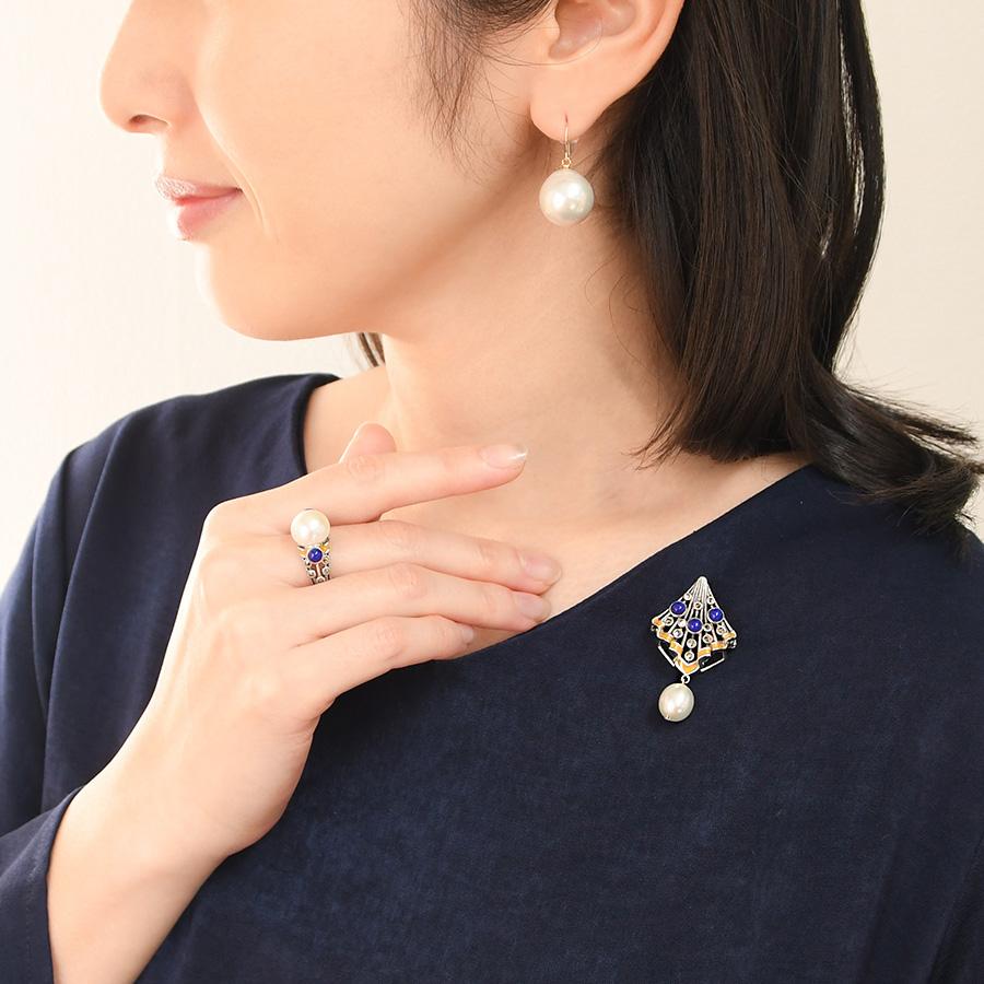 碌山 フェルメール 真珠の耳飾りの少女 ブローチペンダントの画像