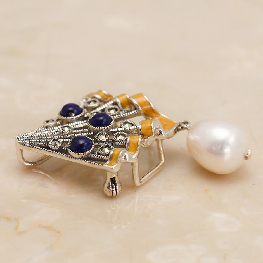 碌山 フェルメール 真珠の耳飾りの少女 ブローチペンダント : ルコリエ