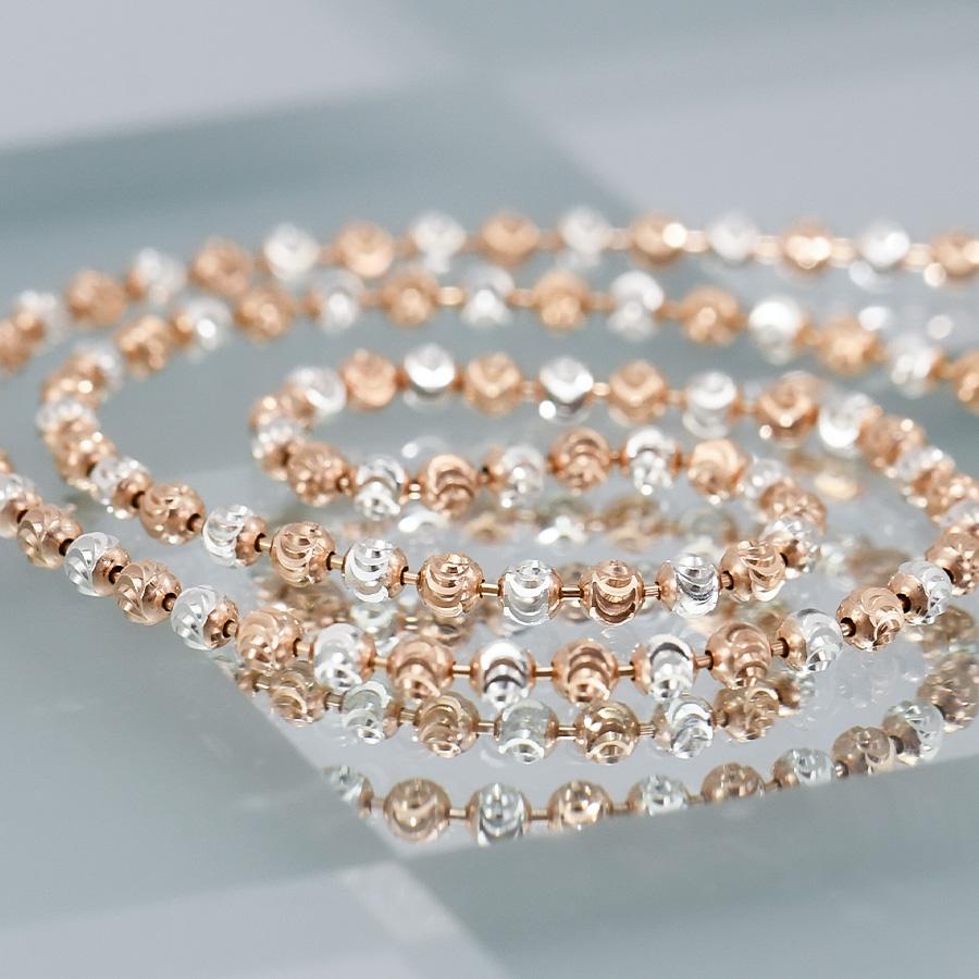 新品 イタリア製 シルバー925 ボールチェーンネックレス 2本 新品【イタリア製】シルバー925 ボールチェーン ネックレス 50