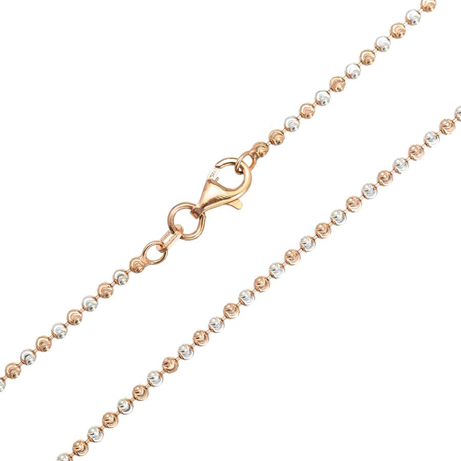 イタリア製 シルバー ムーンカット ボール チェーン ネックレス 2