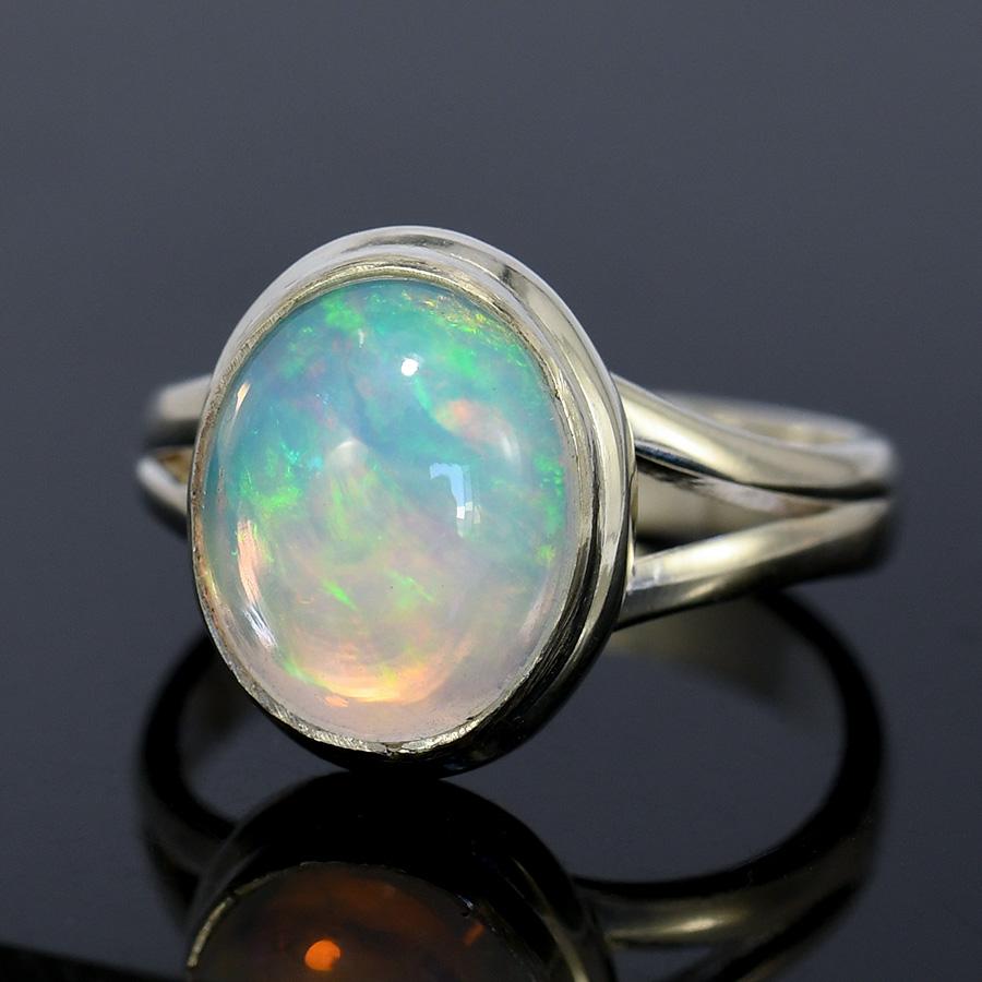 hさまご確認用】オパールのオーバルカボションリング0922