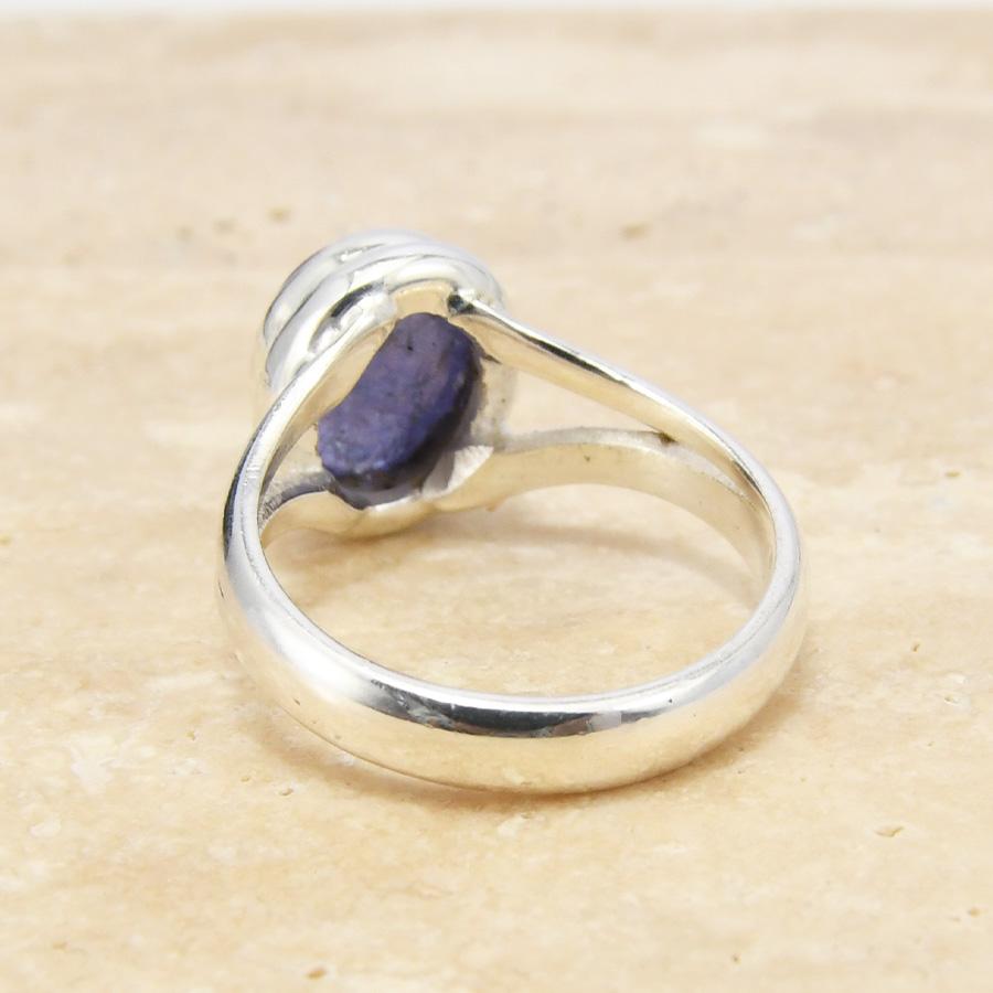 大粒 タンザナイト カボション リング 艶めく群青色 KB15 : ルコリエ