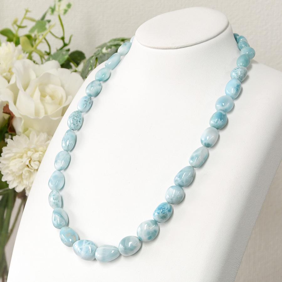 ラリマー ネックレス 海を想わせる美しきブルー KB12 : ルコリエYahoo