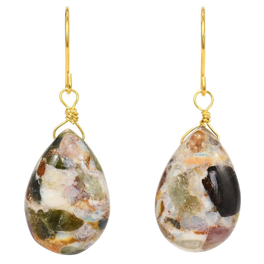 K14GF トルマリン シャンデリア フープピアス 【公式通販】