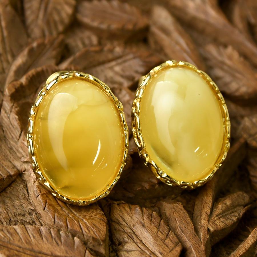 ロイヤルアンバー ピアス バタースコッチ 琥珀 KB18 : ルコリエYahoo