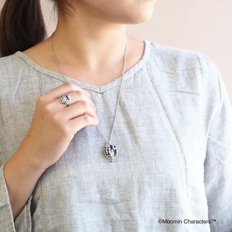 MOOMIN（ムーミン） 碌山 ニョロニョロ＆隠れリトルミイ ブローチ