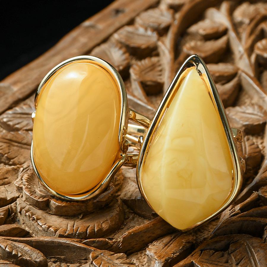 ロイヤルアンバー 琥珀 フリーサイズ リング バタースカッチ KA80