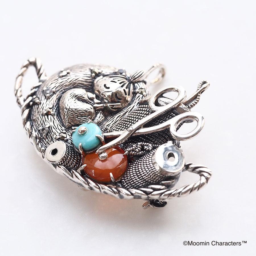 MOOMIN（ムーミン） 碌山 おやすみリトルミイ ブローチペンダント 公式