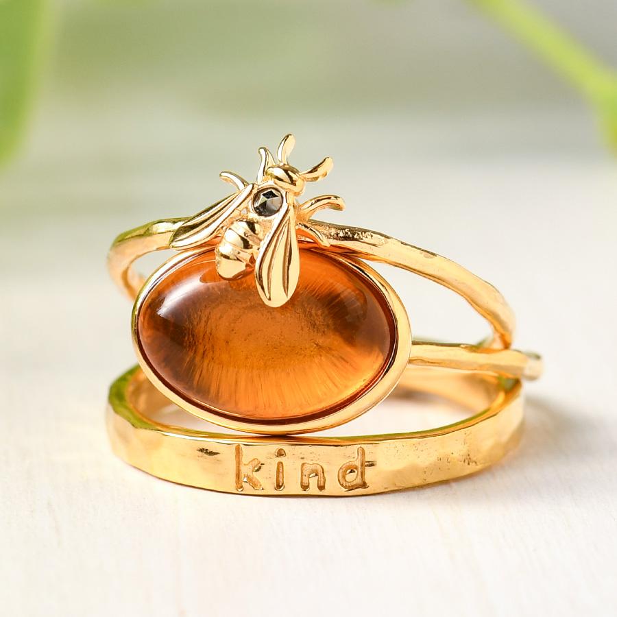 碌山 FATRAS ファトラ BEE KIND! スタック リング 3本組 RP 802R0129