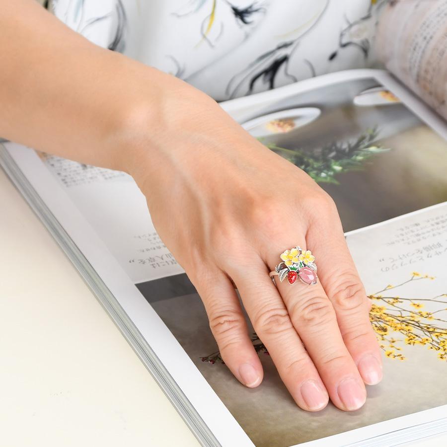 碌山 インカローズ オランダイチゴ リング ルドゥーテ プチボヌール RP