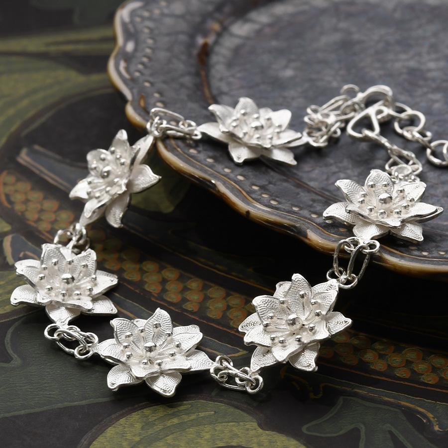 バリ島の銀細工 フィラグリー ブレスレット バリ島の銀細工 フィラグリー ブレスレット バリ島の銀細工