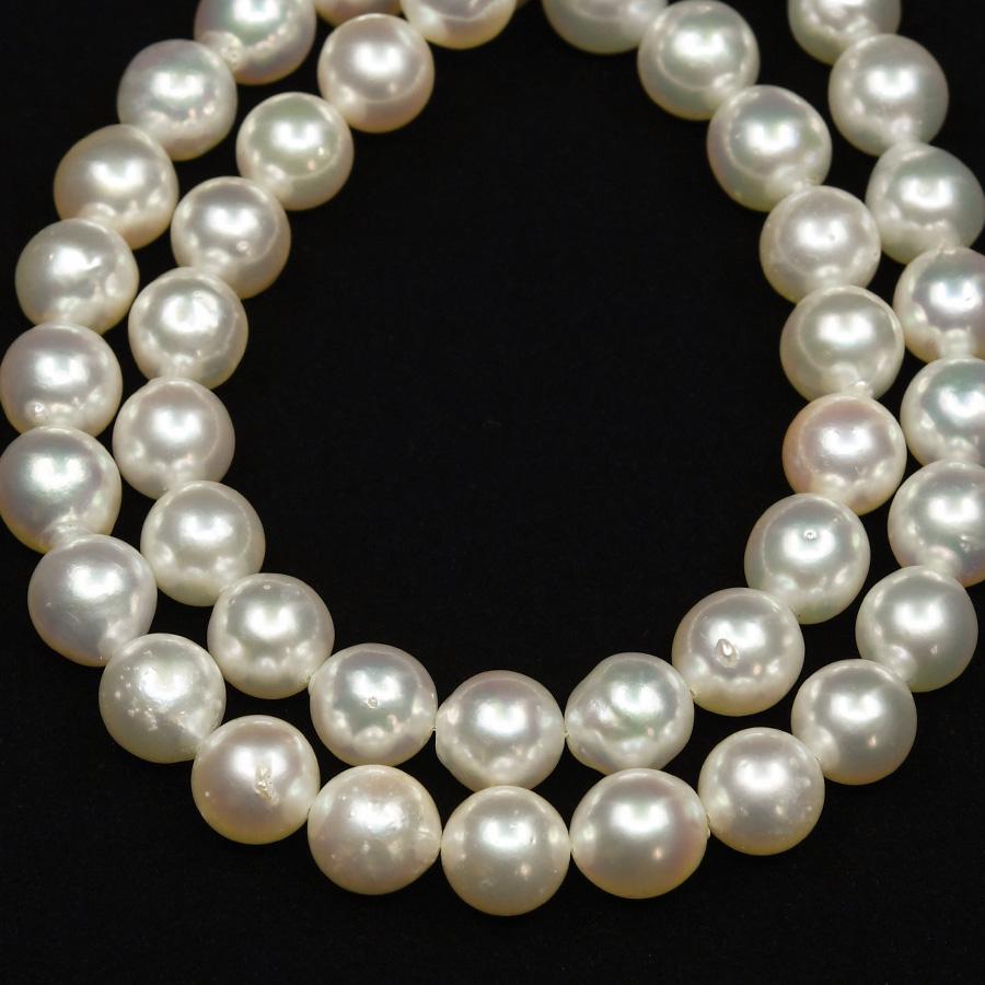9-9.5mm 大珠 アコヤ真珠 ネックレス 鑑別書付 無調色 冠婚葬祭