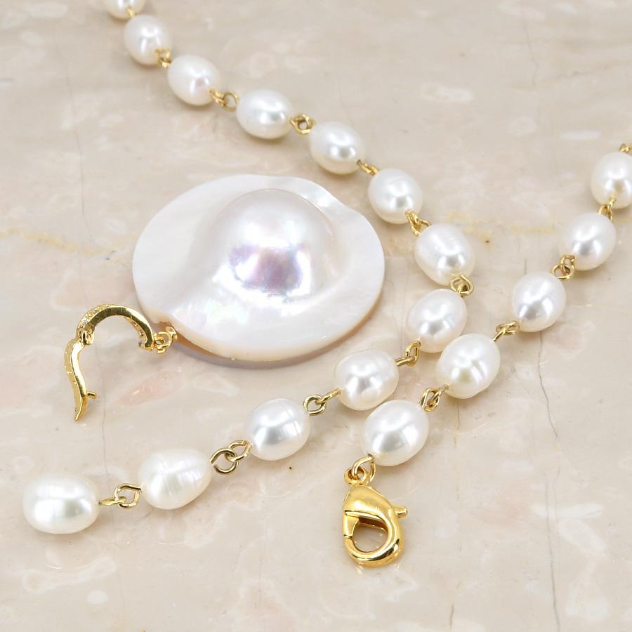 値下げしました★美品　淡水パール 真珠　ツイストネックレス 値下げしました☆美品 淡水パール 真珠 ツイストネックレス パール