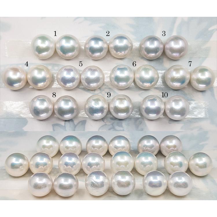 訳あり超特価 特大 14mm 淡水真珠 ピアス イヤリング　希少な超特大！ ゴージャスなてり特級 丸珠 |  | 06