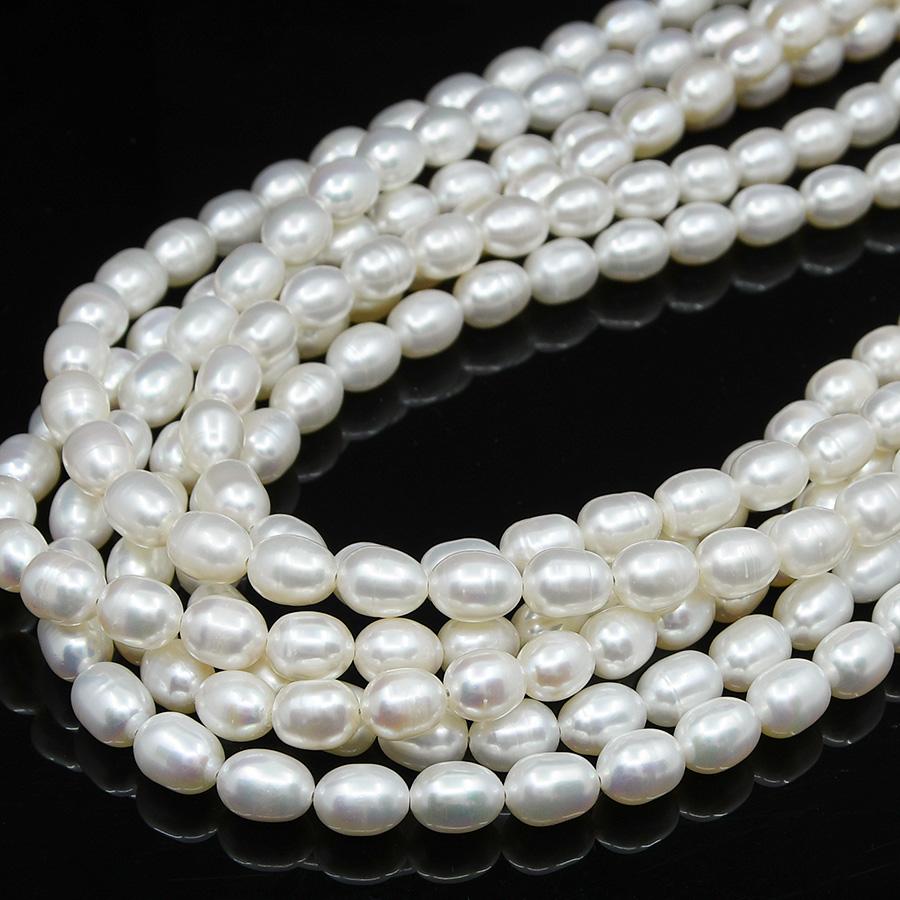 ホワイト 淡水真珠 80cm ロングネックレス 6mm パール : ルコリエYahoo