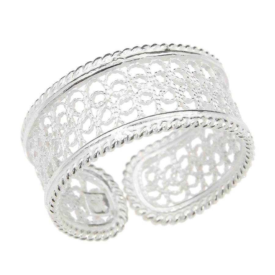 フィリグリー フリーサイズ リング　美しい手仕事の繊細な銀線細工 ジョグジャカルタ KA79 YA220671 |  | 07